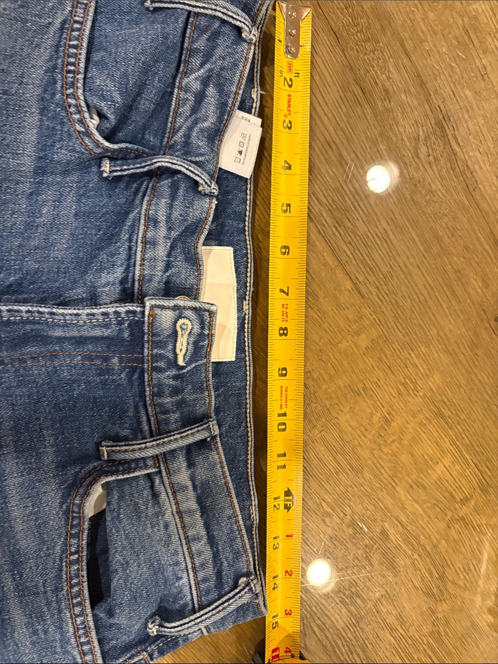 MOTHER DENIM HUSTLER ROLLER HEEL FRAY, size 31, wash PERFECT DRUG. - Picture 4 of 9